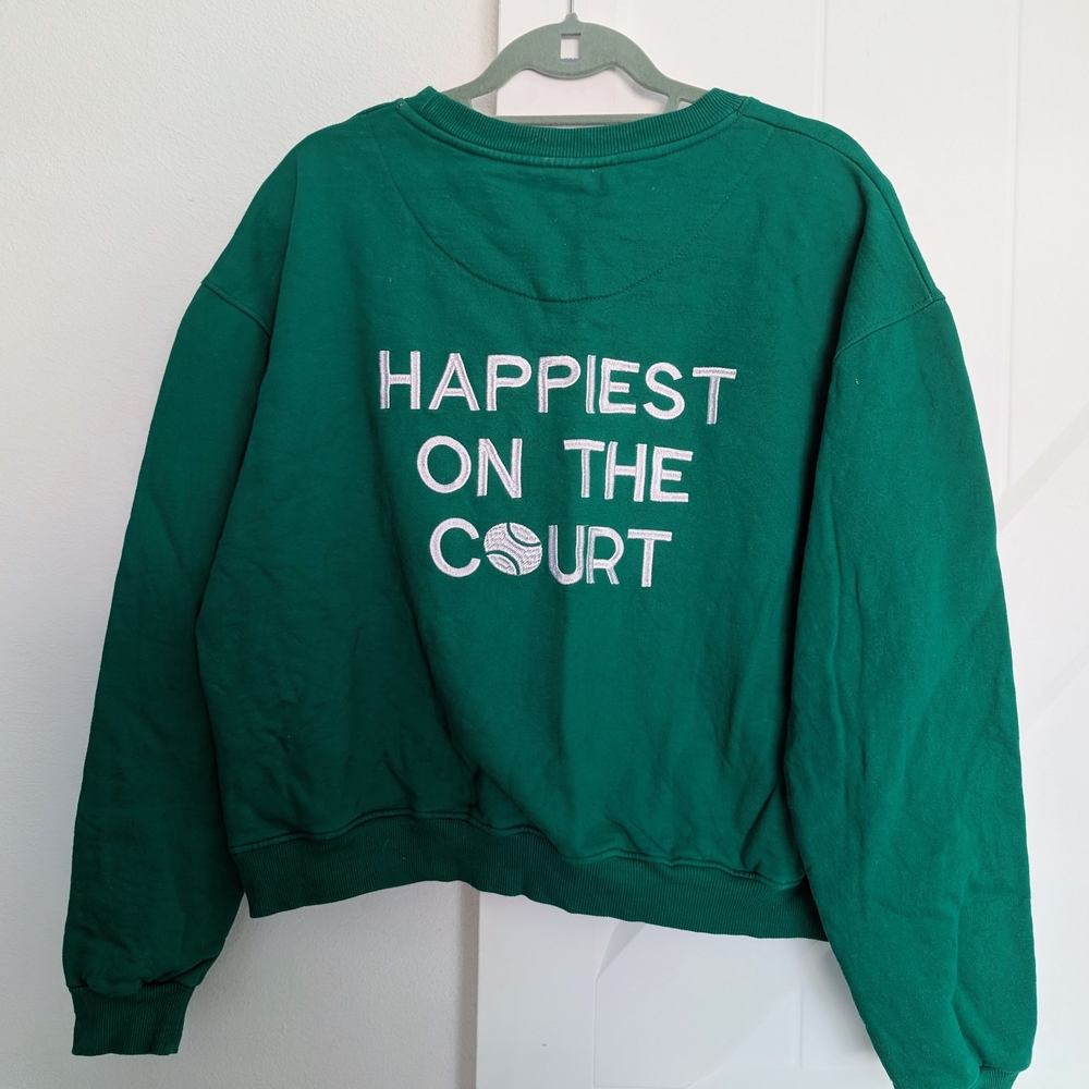 Green 'Happiest on the Court' Sweatshirt
